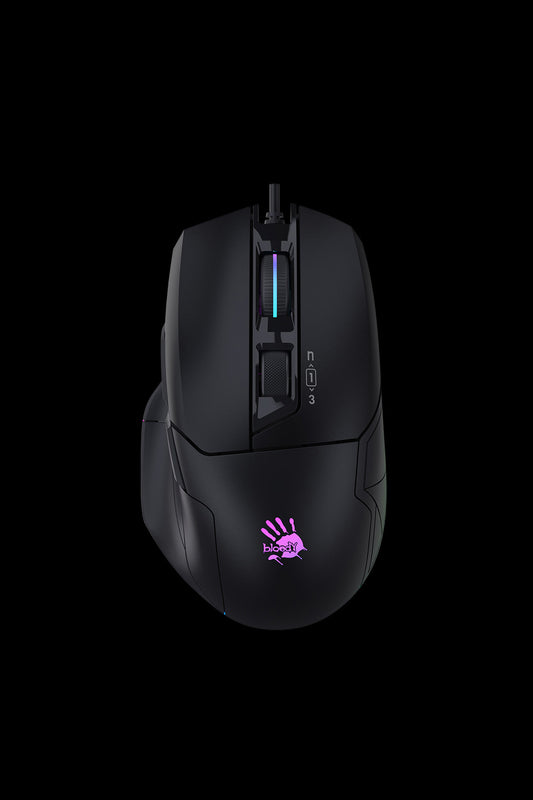 BLOODY - W70 Max-AC RGB 10,000 CPI Mouse - stone-black