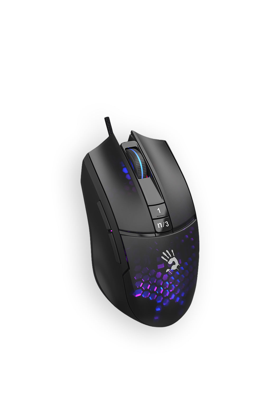 BLOODY - Bloody L65 Max-AC Honeycomb Lightweight Honeycomb RGB 12,000 CPI Gaming Mouse - honeycomb