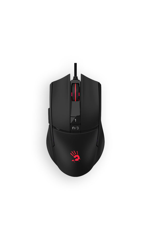 BLOODY - Bloody L65 Max-AC Stone Black Lightweight Honeycomb RGB 12,000 CPI Gaming Mouse - stone-black