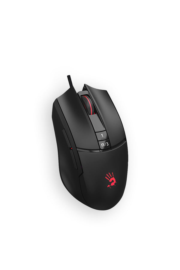BLOODY - Bloody L65 Max-AC Stone Black Lightweight Honeycomb RGB 12,000 CPI Gaming Mouse - stone-black