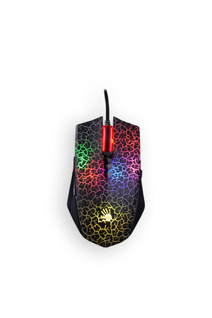 BLOODY - Bloody A70 Light Strike Black Wired 6200 CPI Optical Gaming Mouse - black