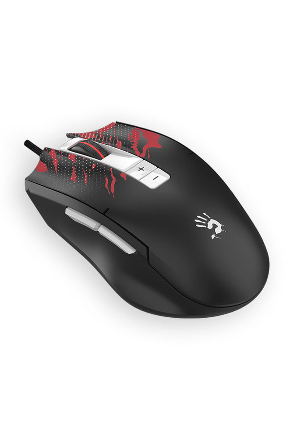 BLOODY - Bloody ES8 Lightweight Esports Fire Black Symmetric 7-Button Esports Gaming Mouse - fire-black