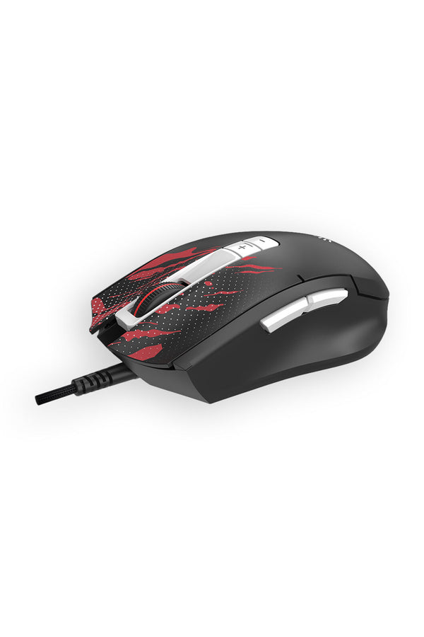 BLOODY - Bloody ES8 Lightweight Esports Fire Black Symmetric 7-Button Esports Gaming Mouse - fire-black