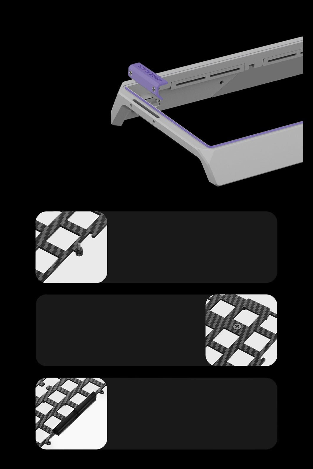 MORK BLADE - MK60S-Silver Jade POM KB - silver