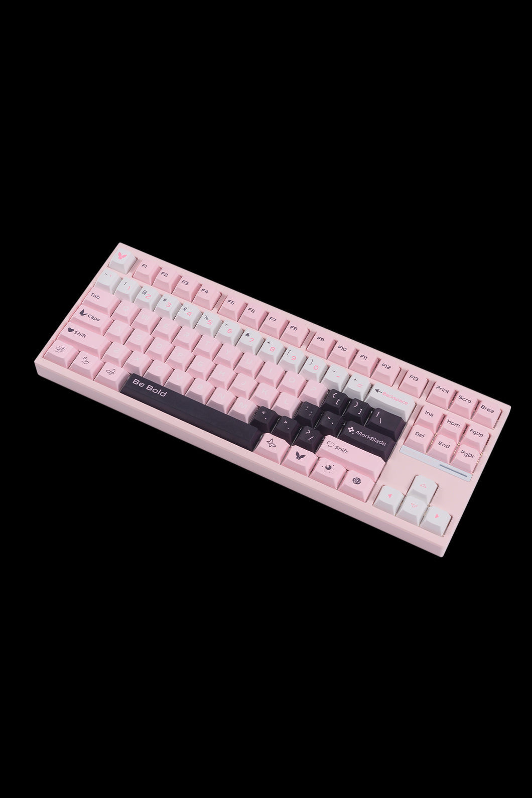 MORK BLADE - BOLD87P-Pink Jade GAMING KB - pink
