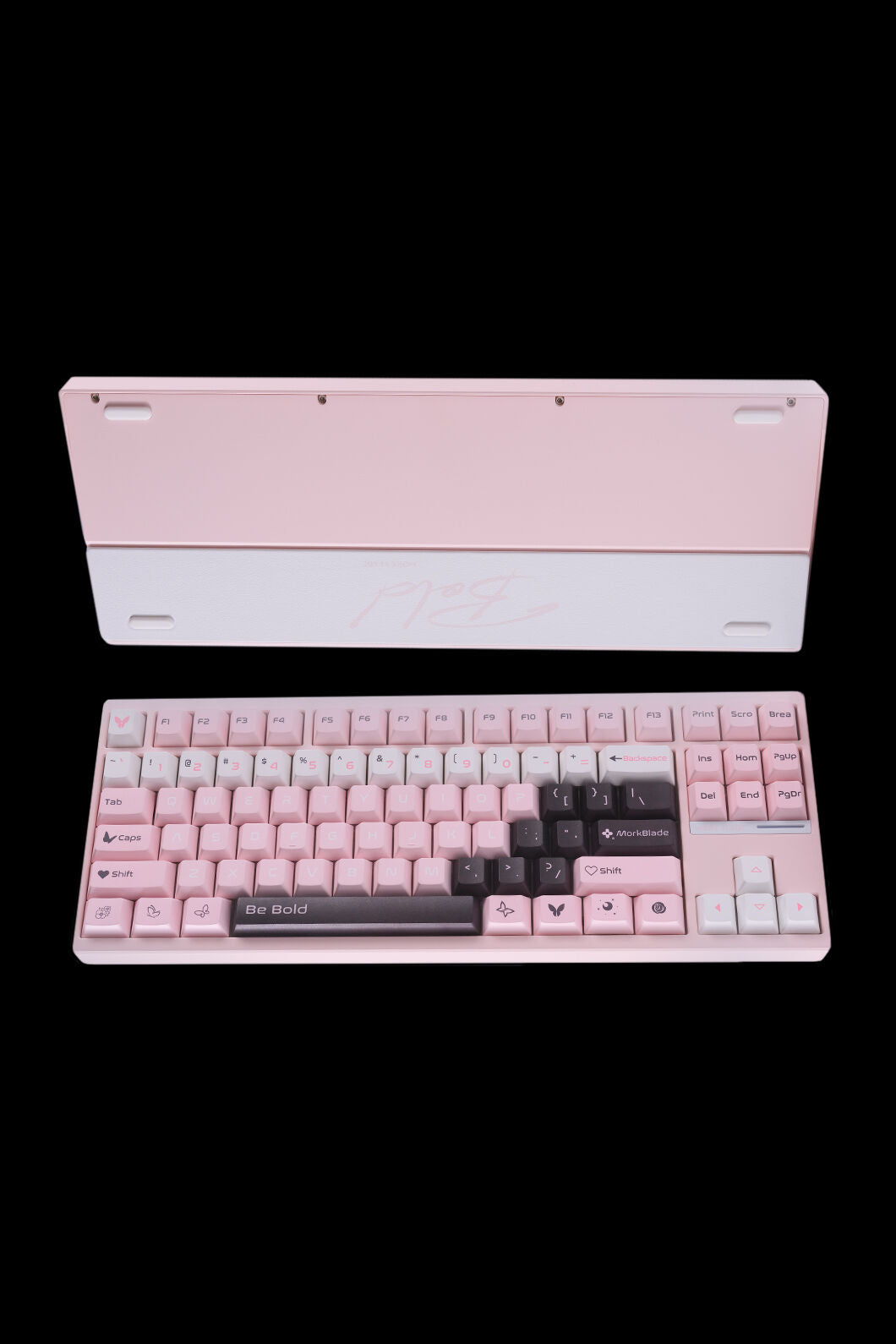 MORK BLADE - BOLD87P-Pink Jade GAMING KB - pink