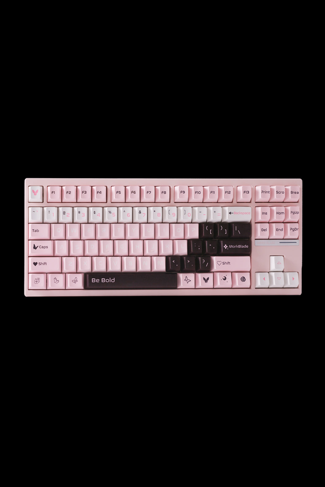 MORK BLADE - BOLD87P-Pink Jade GAMING KB - pink