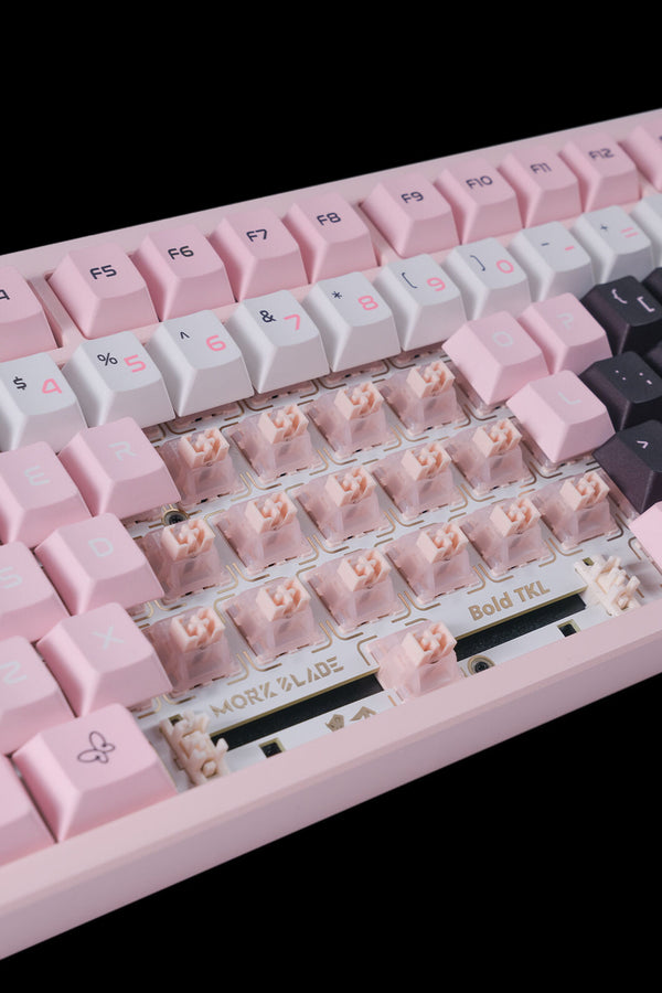 MORK BLADE - BOLD87P-Pink Jade GAMING KB - pink