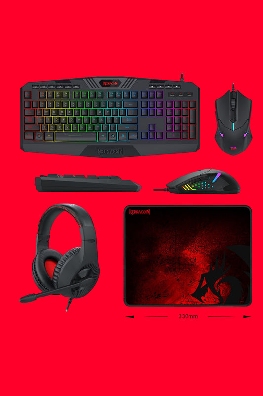REDRAGON - S101-BA-3 4 in 1 Combo - black