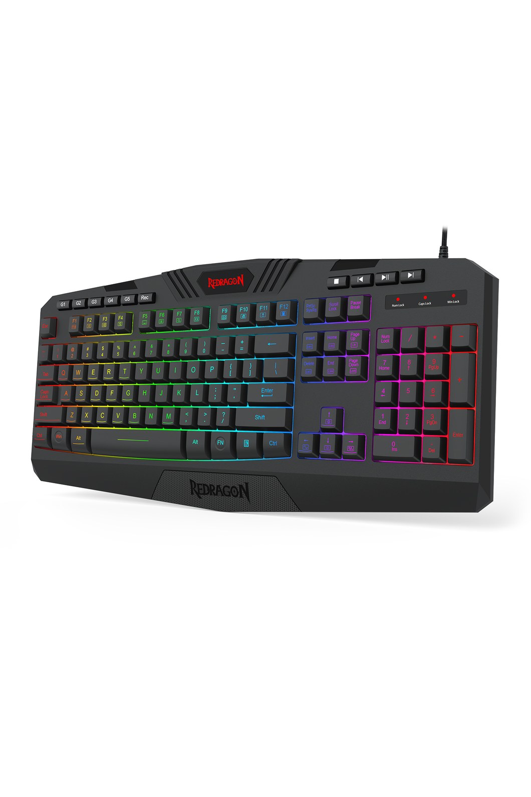 REDRAGON - Redragon S101 BA 3 4-in-1 Combo Black Gaming Peripheral Bundle - black