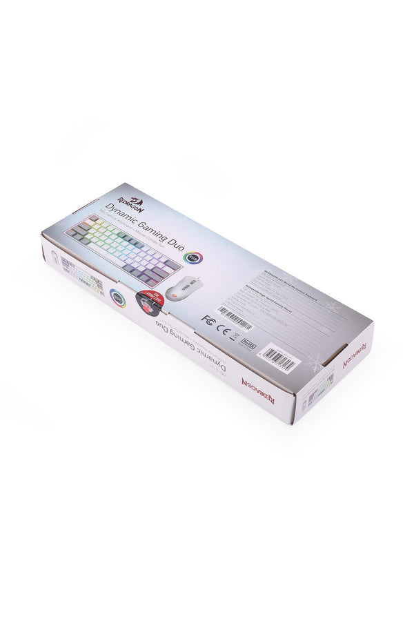 REDRAGON - Redragon S131 White 60% RGB Mechanical Dynamic Duo Gaming Combo - white