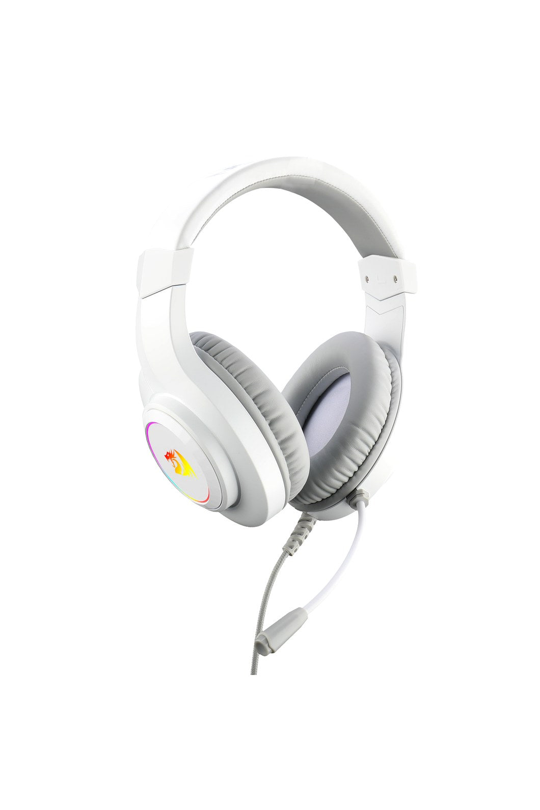 REDRAGON - Redragon H260RGB White Over-Ear RGB Wired Gaming Headset - white