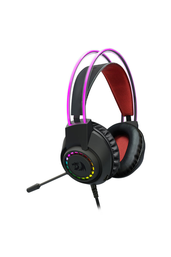 REDRAGON - Redragon H231 Scream Black Over-Ear Stereo RGB Gaming Headset - black