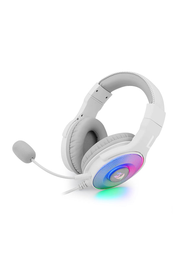 REDRAGON - Redragon H350W-RGB Pandora White Over-Ear Virtual 7.1 RGB Gaming Headset - white
