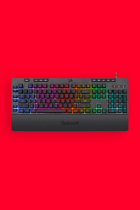 REDRAGON - K512RGB Shiva Wired 108 Key Keyboard - black