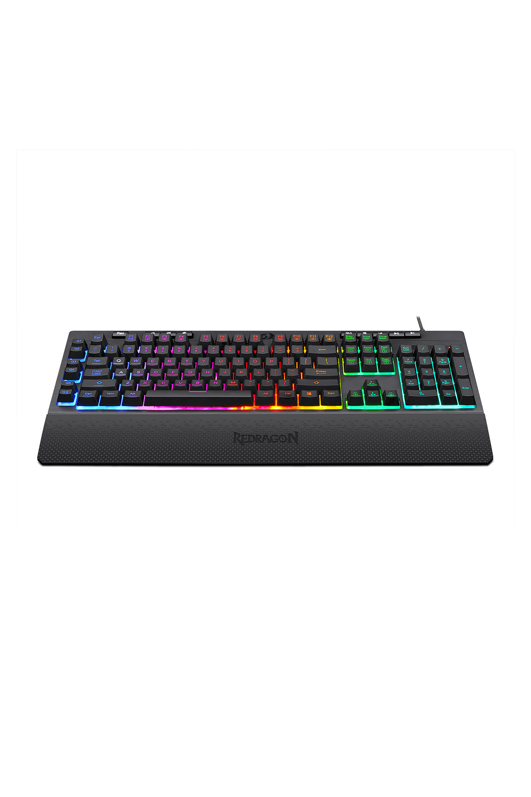 REDRAGON - K512RGB Shiva Wired 108 Key Keyboard - black