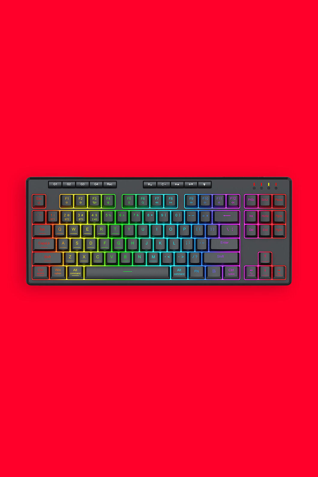 REDRAGON - K516RGB-PRO Shiva 87Key KB - black