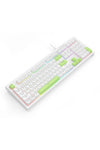 REDRAGON - Redragon K518W-RGB Crux White 108-Key Wired RGB Gaming Keyboard - white