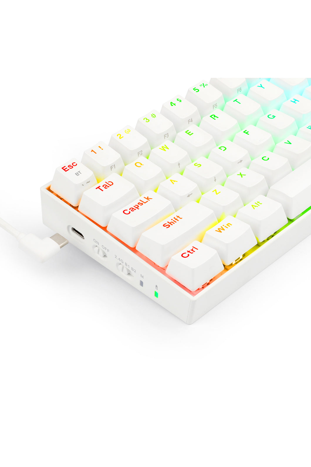 REDRAGON - K530WRGB-PRO Draconic Elite KB - white