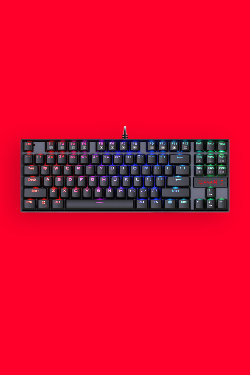 REDRAGON - K552RGB-1 Kumara Wired KB - black