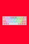 REDRAGON - K616-RGB Fizz Pro 65% KB - white-pink