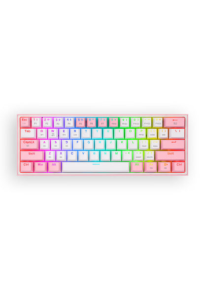 REDRAGON - K616-RGB Fizz Pro 65% KB - white-pink