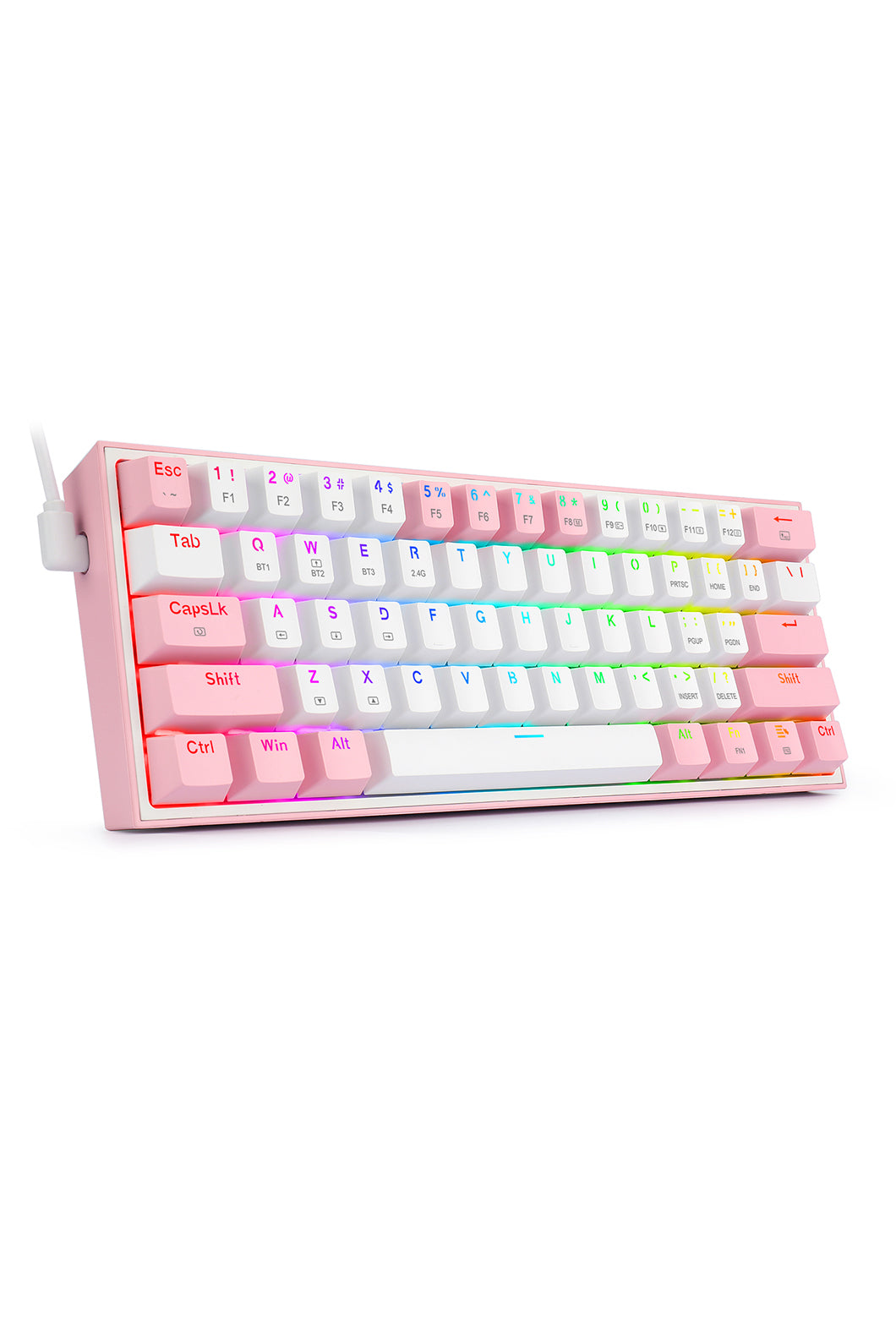 REDRAGON - K616-RGB Fizz Pro 65% KB - white-pink
