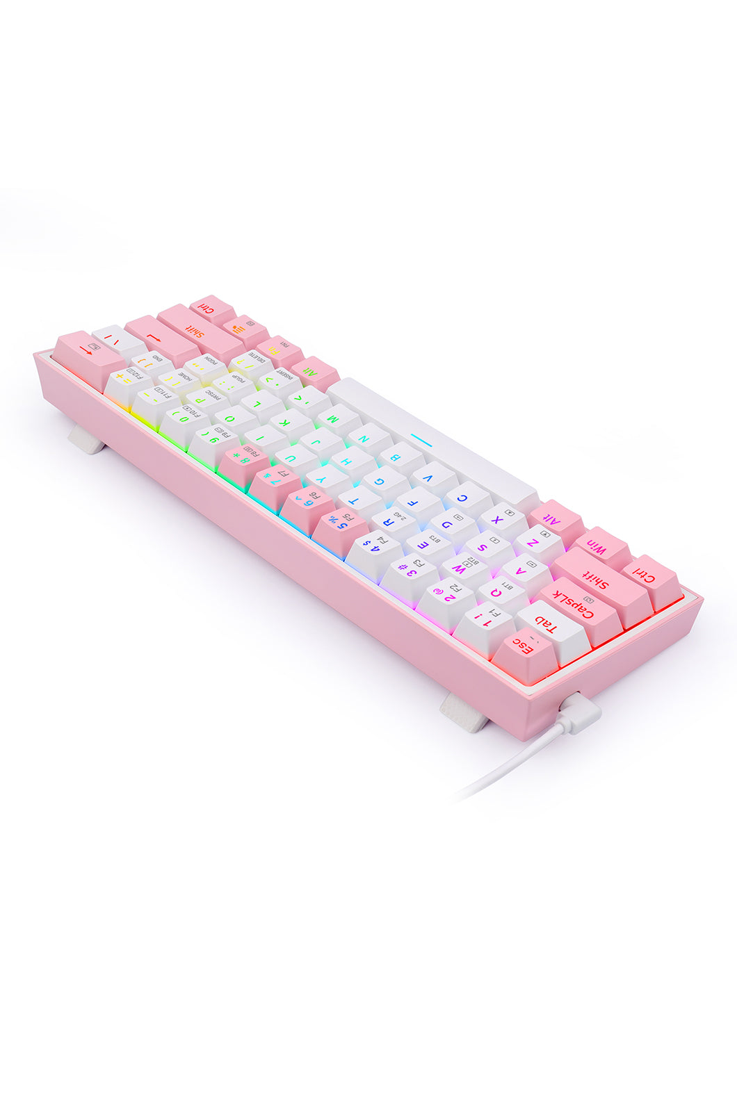 REDRAGON - K616-RGB Fizz Pro 65% KB - white-pink