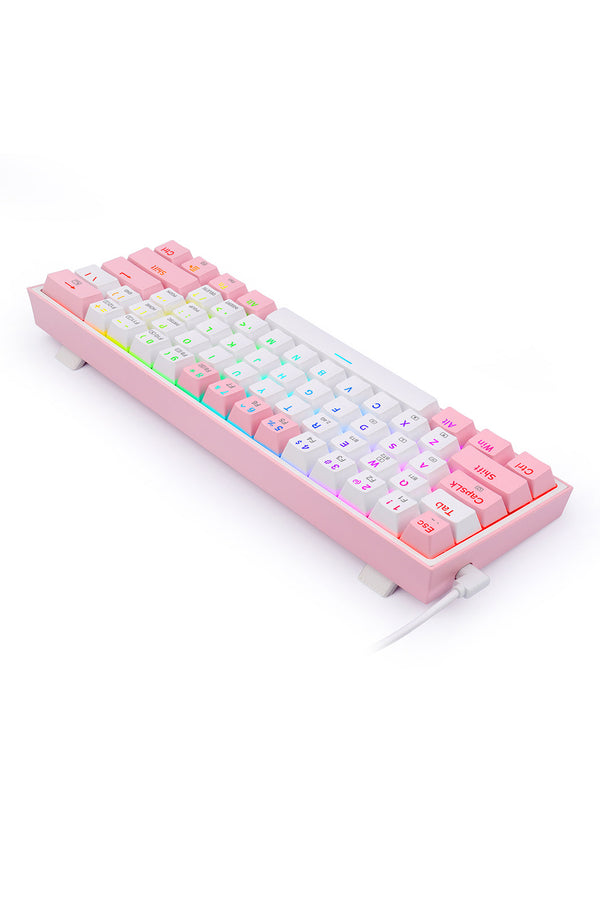 REDRAGON - K616-RGB Fizz Pro 65% KB - white-pink