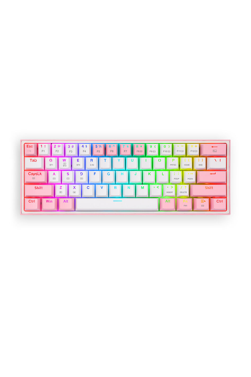 REDRAGON - K616-RGB Fizz Pro 65% KB - white-pink