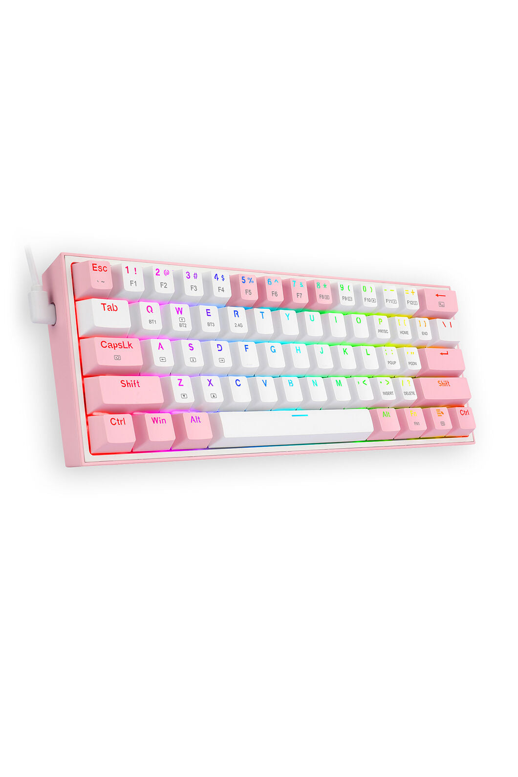 REDRAGON - K616-RGB Fizz Pro 65% KB - white-pink