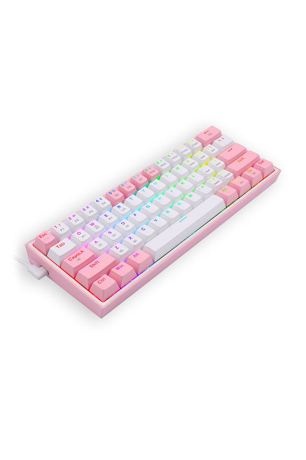 REDRAGON - K616-RGB Fizz Pro 65% KB - white-pink