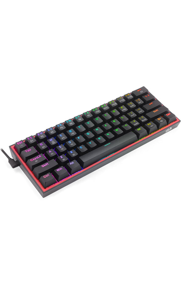 REDRAGON - Redragon K616-RGB Fizz Pro Black 65% Wireless Mechanical Keyboard - black