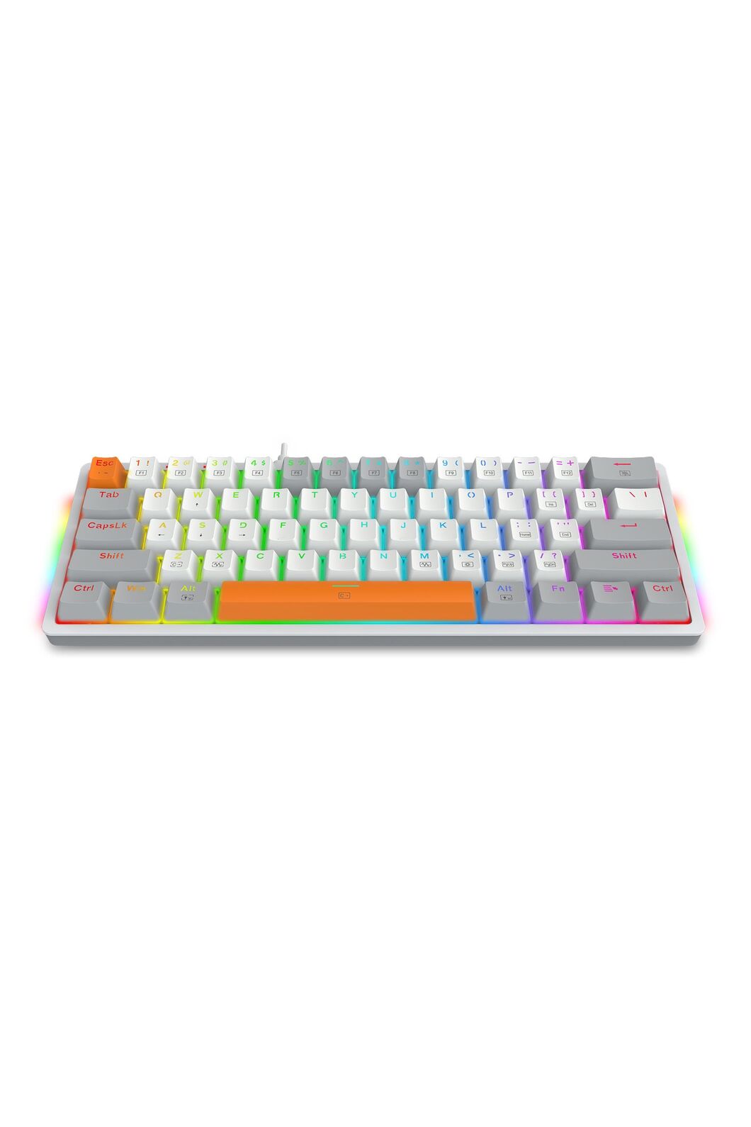 REDRAGON - K642WGO-RGB Akali 61Key KB - white