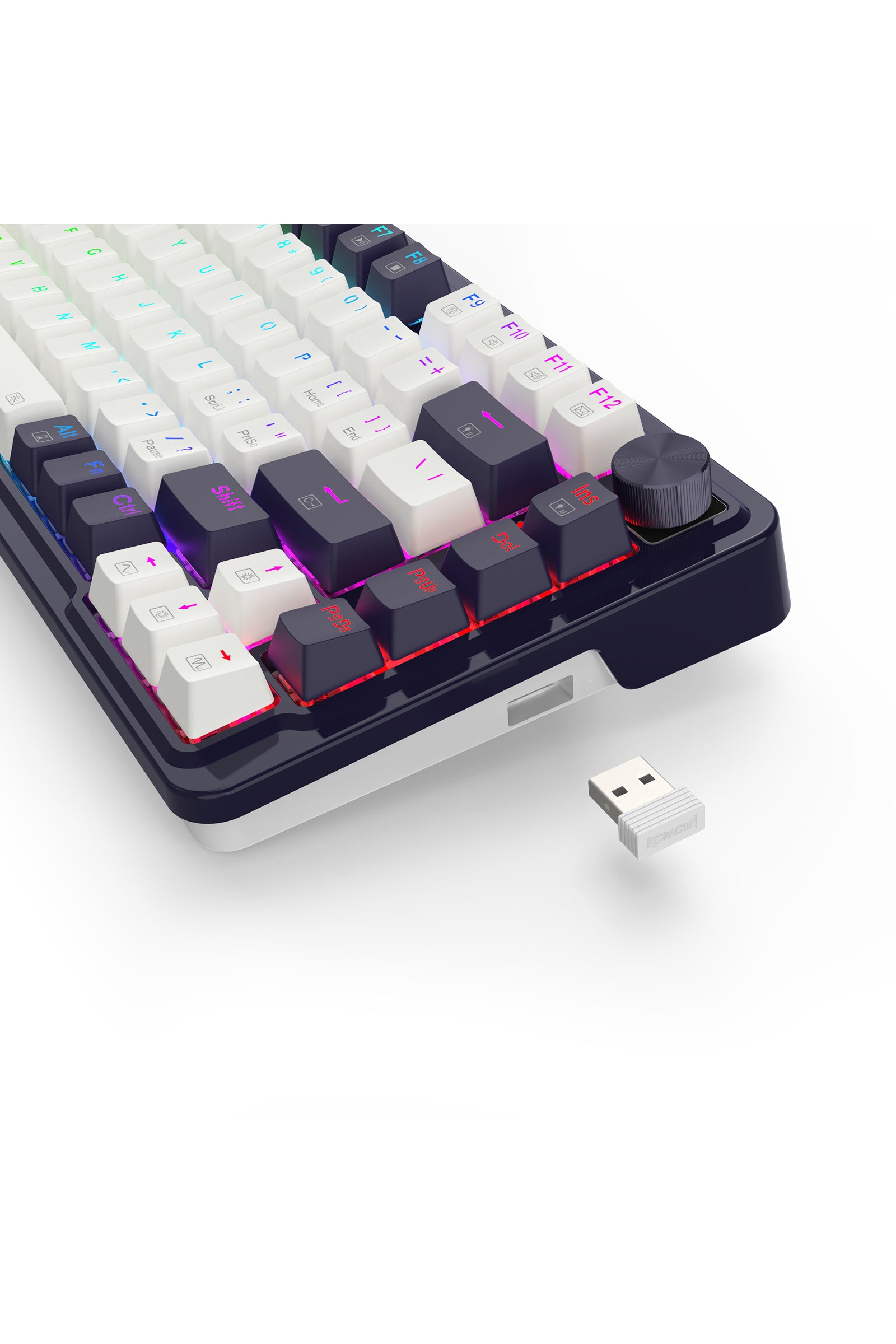 REDRAGON - K673WB-RGB-PRO 75% gasket KB - white