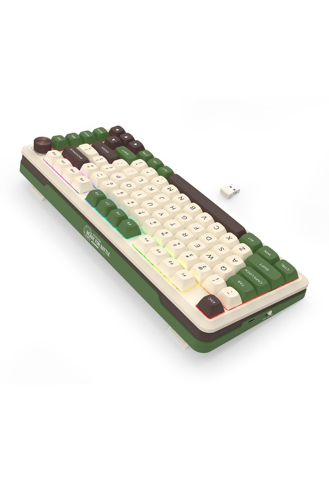 REDRAGON - K681WBP-RGB-PRO Cyrus 75% KB - beige