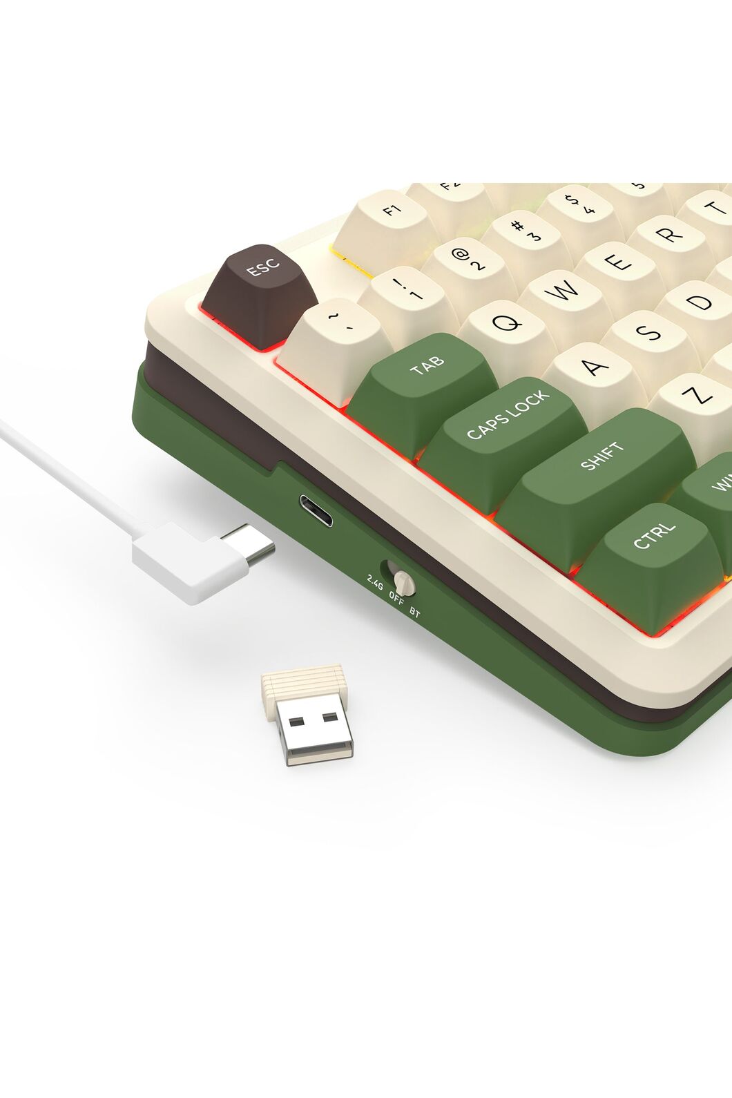 REDRAGON - K681WBP-RGB-PRO Cyrus 75% KB - beige