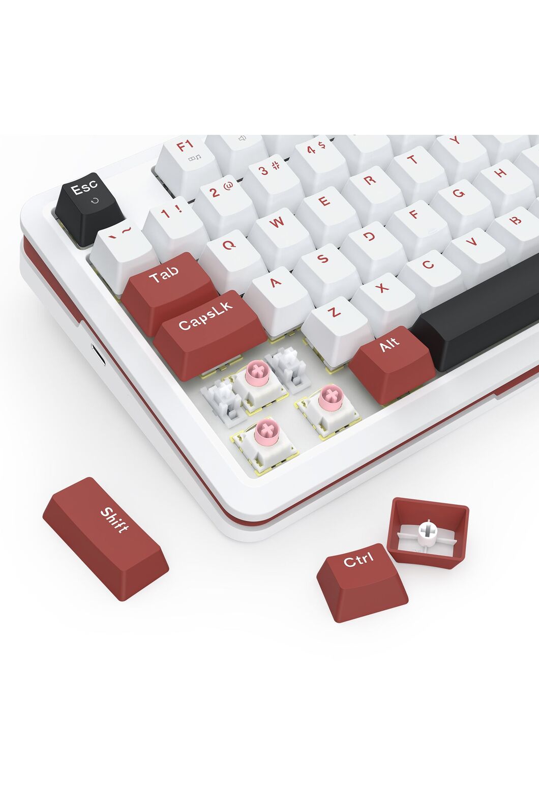 REDRAGON - Redragon K721WRB RGB Stormhunter Red 75% Rapid Trigger Magnetic Keyboard - red