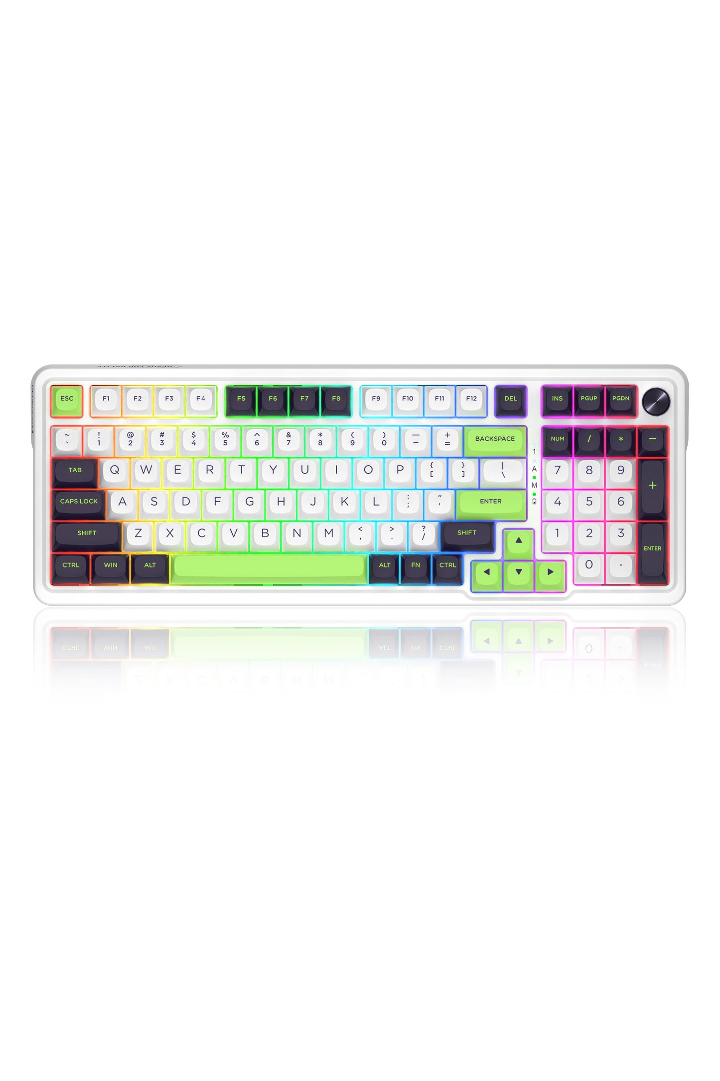REDRAGON - K686WGB-RGB-MAX EISA 98+1 KB - green