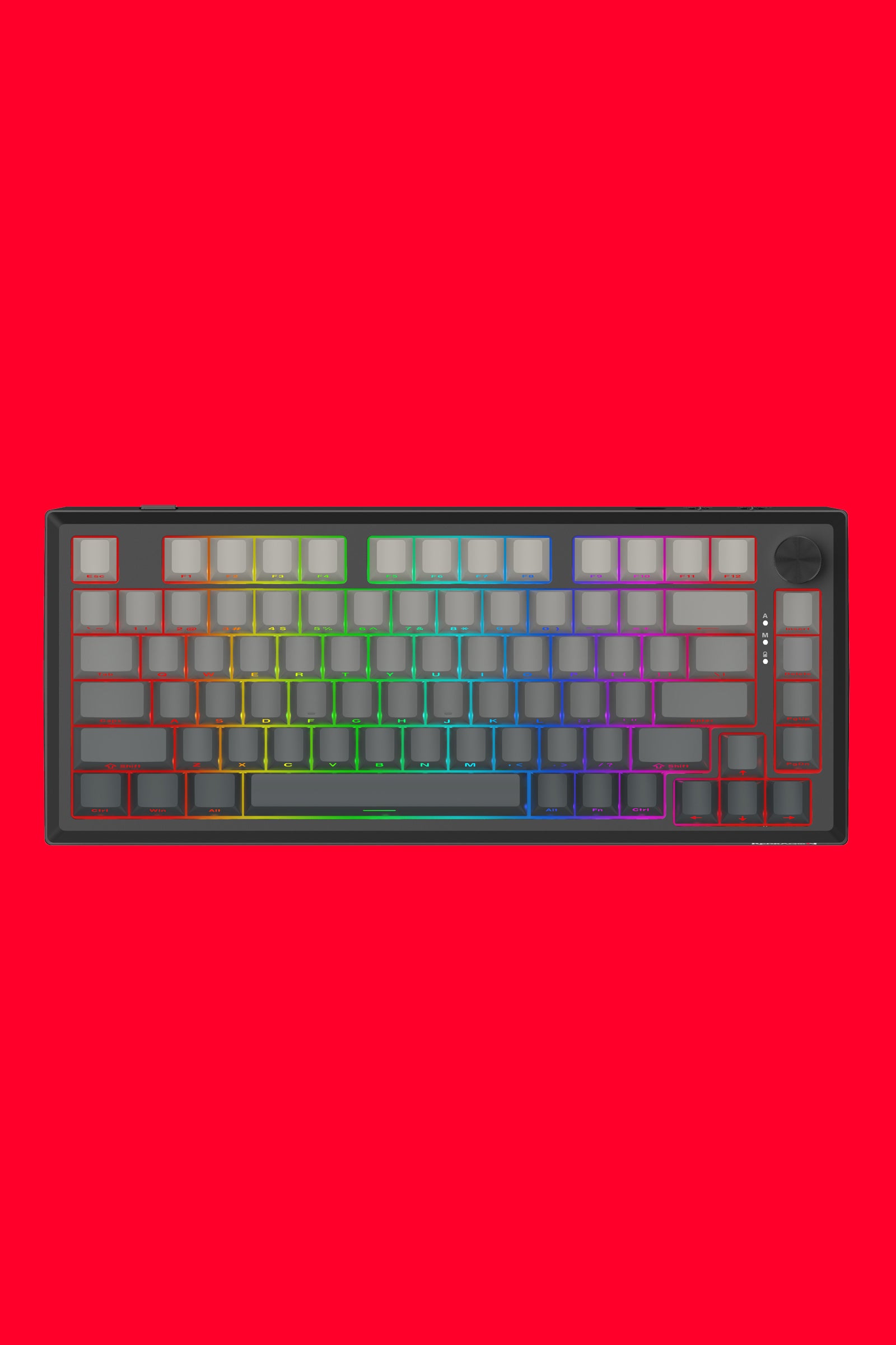 REDRAGON - K687GG-RGB-PRO Freyja Alum KB - grey