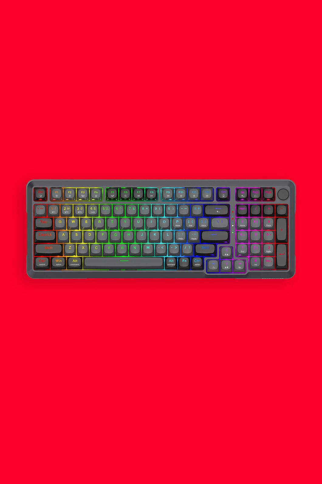 REDRAGON - K688GB-RGB-PRO Bragi Gasket KB - black