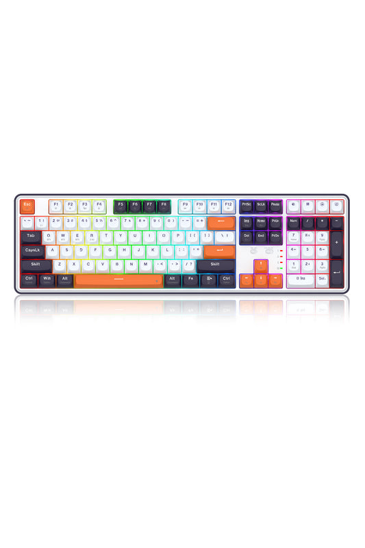 REDRAGON - K689WBO-RGB-PRO Wyvern 108K KB - white