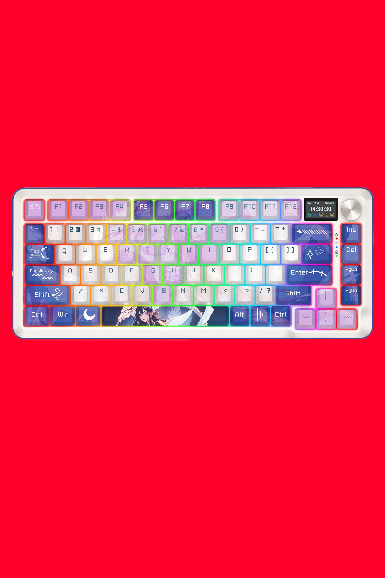 REDRAGON - K708AK-RGB-PRO Fleact 75% KB - purple
