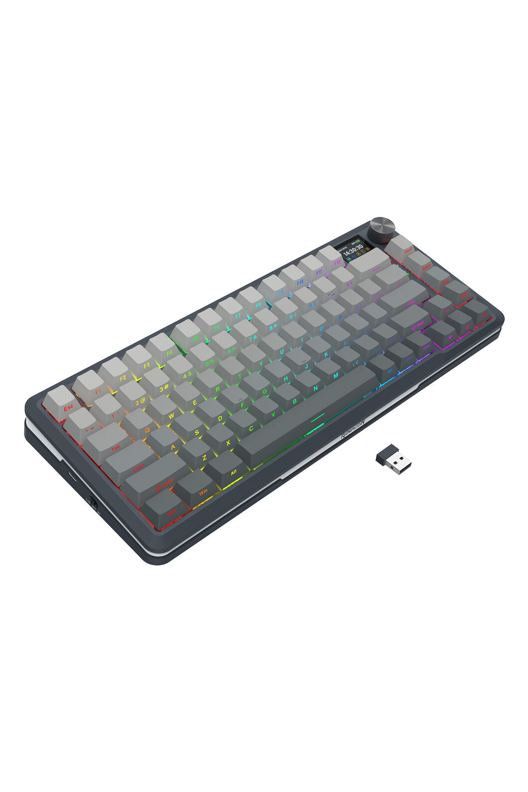 REDRAGON - K708GG-RGB-PRO Fleact 75% KB - charcoal