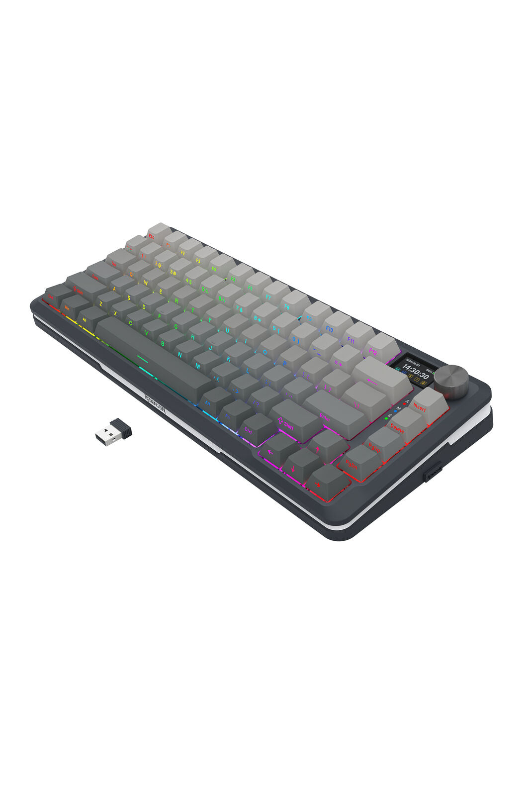 REDRAGON - K708GG-RGB-PRO Fleact 75% KB - charcoal