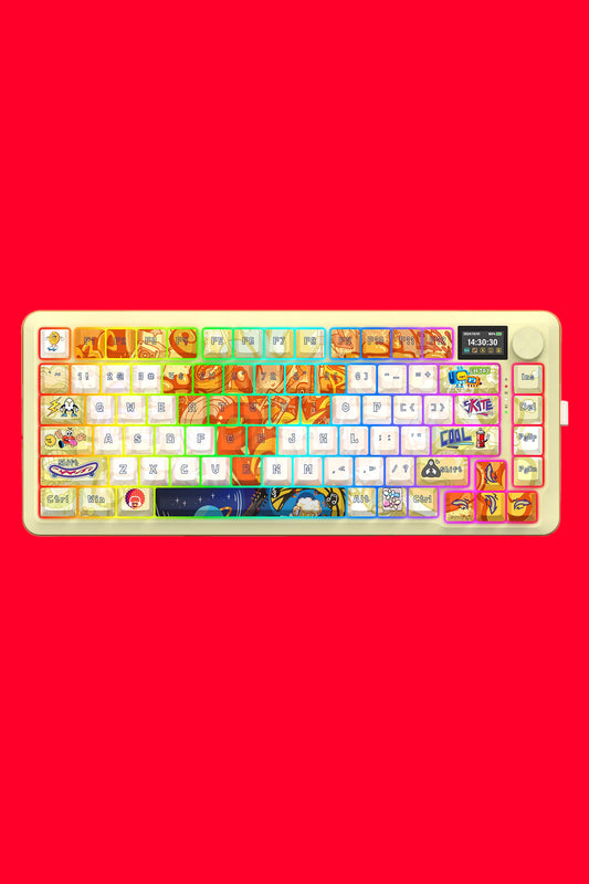 REDRAGON - K708GF-RGB-PRO Fleact 75% KB - yellow