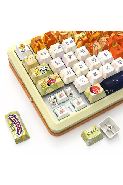 REDRAGON - K708GF-RGB-PRO Fleact 75% KB - yellow