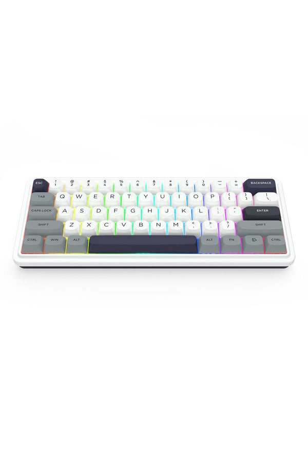 REDRAGON - Redragon K730WGP RGB Pro Draconic V2 Grey 60% Gasket Wireless Mechanical Keyboard - grey
