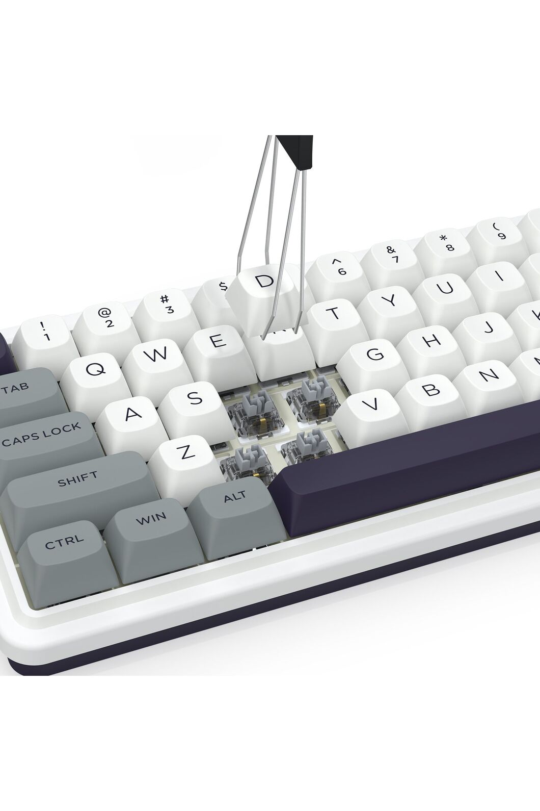 REDRAGON - Redragon K730WGP RGB Pro Draconic V2 Grey 60% Gasket Wireless Mechanical Keyboard - grey