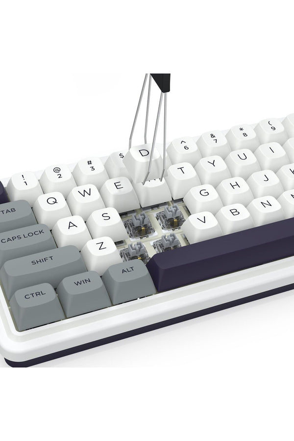 REDRAGON - Redragon K730WGP RGB Pro Draconic V2 Grey 60% Gasket Wireless Mechanical Keyboard - grey